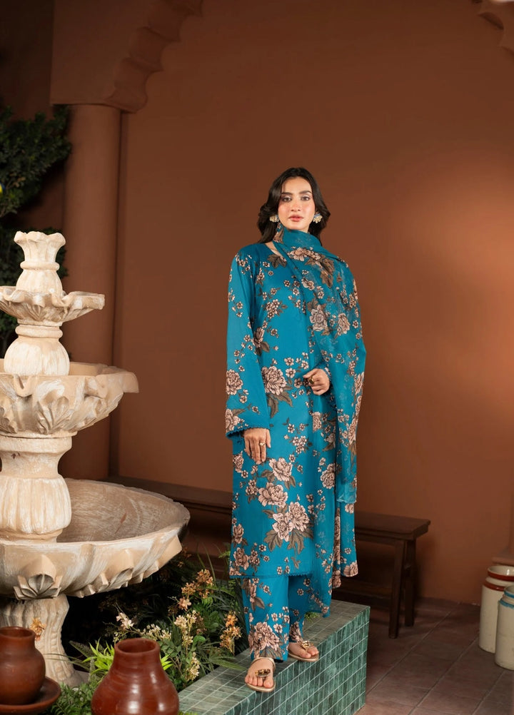 Three Piece Unstitched Breeze Lawn Suit for Women All Over Stylish Printed Breeze Lawn Fabric Summer Wear Collection – Random Article Ref VG-9072C – Premium Quality Design with Flowing  Breeze Lawn Dupatta and Matching Trouser