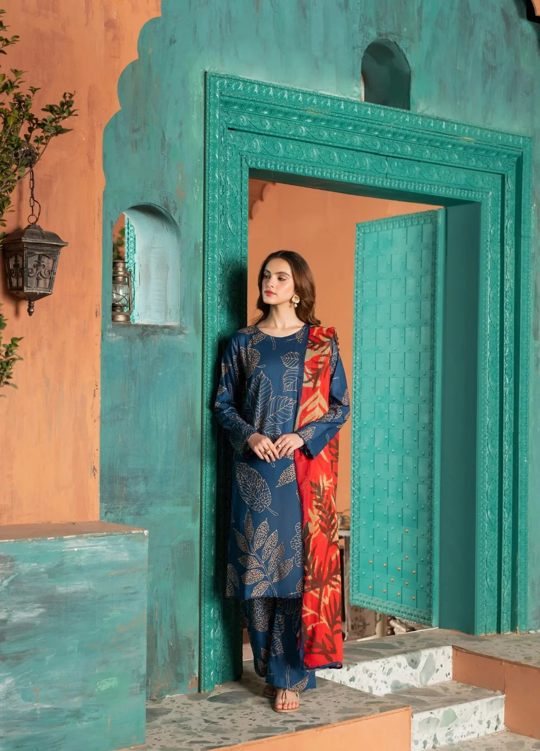 Three Piece Unstitched Breeze Lawn Suit for Women All Over Stylish Printed Breeze Lawn Fabric Summer Wear Collection – Random Article Ref VG-9075C – Premium Quality Design with Flowing  Breeze Lawn Dupatta and Matching Trouser