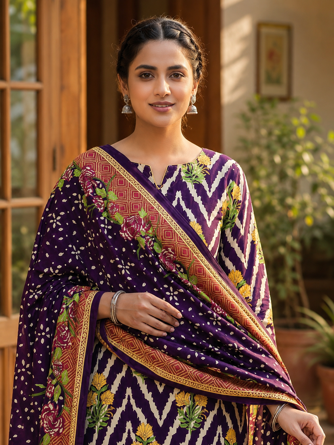 Swiss Lawn Unstitched 3 Piece Suit - A1616