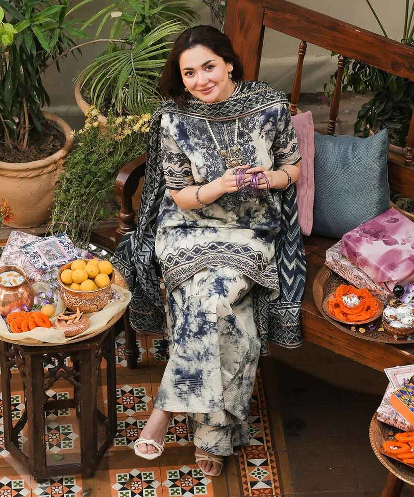 Three Piece Unstitched Breeze Lawn Suit for Women All Over Stylish Printed Breeze Lawn Fabric Summer Wear Collection – Random Article Ref VG-9082C – Premium Quality Design with Flowing  Breeze Lawn Dupatta and Matching Trouser