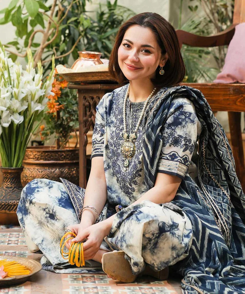 Three Piece Unstitched Breeze Lawn Suit for Women All Over Stylish Printed Breeze Lawn Fabric Summer Wear Collection – Random Article Ref VG-9082C – Premium Quality Design with Flowing  Breeze Lawn Dupatta and Matching Trouser