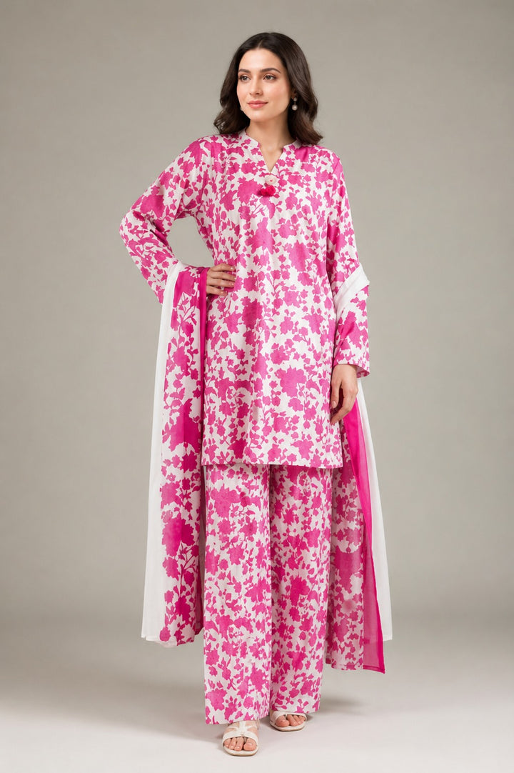 Three Piece Unstitched Breeze Lawn Suit for Women All Over Stylish Printed Breeze Lawn Fabric Summer Wear Collection – Random Article Ref VG-9087C – Premium Quality Design with Flowing  Breeze Lawn Dupatta and Matching Trouser