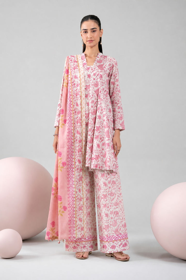 Three Piece Unstitched Breeze Lawn Suit for Women All Over Stylish Printed Breeze Lawn Fabric Summer Wear Collection – Random Article Ref VG-9018C – Premium Quality Design with Flowing  Breeze Lawn Dupatta and Matching Trouser